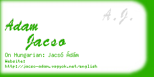 adam jacso business card