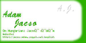 adam jacso business card